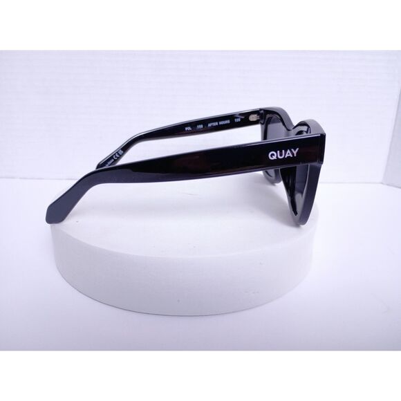QUAY After Hours 51-23-150 Matte Black Smoke Lens Polarized Square Sunglasses - Picture 11 of 15